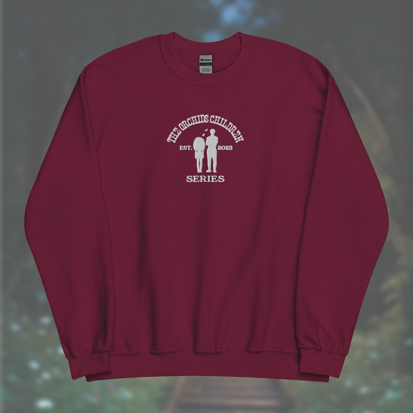 'The Orchid's Children' Series Sweatshirt (White Embroidery)
