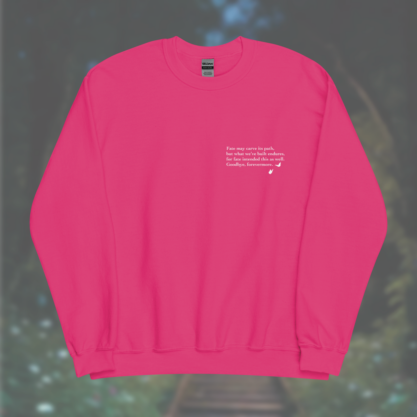 'Poem' Sweatshirt (White Print)