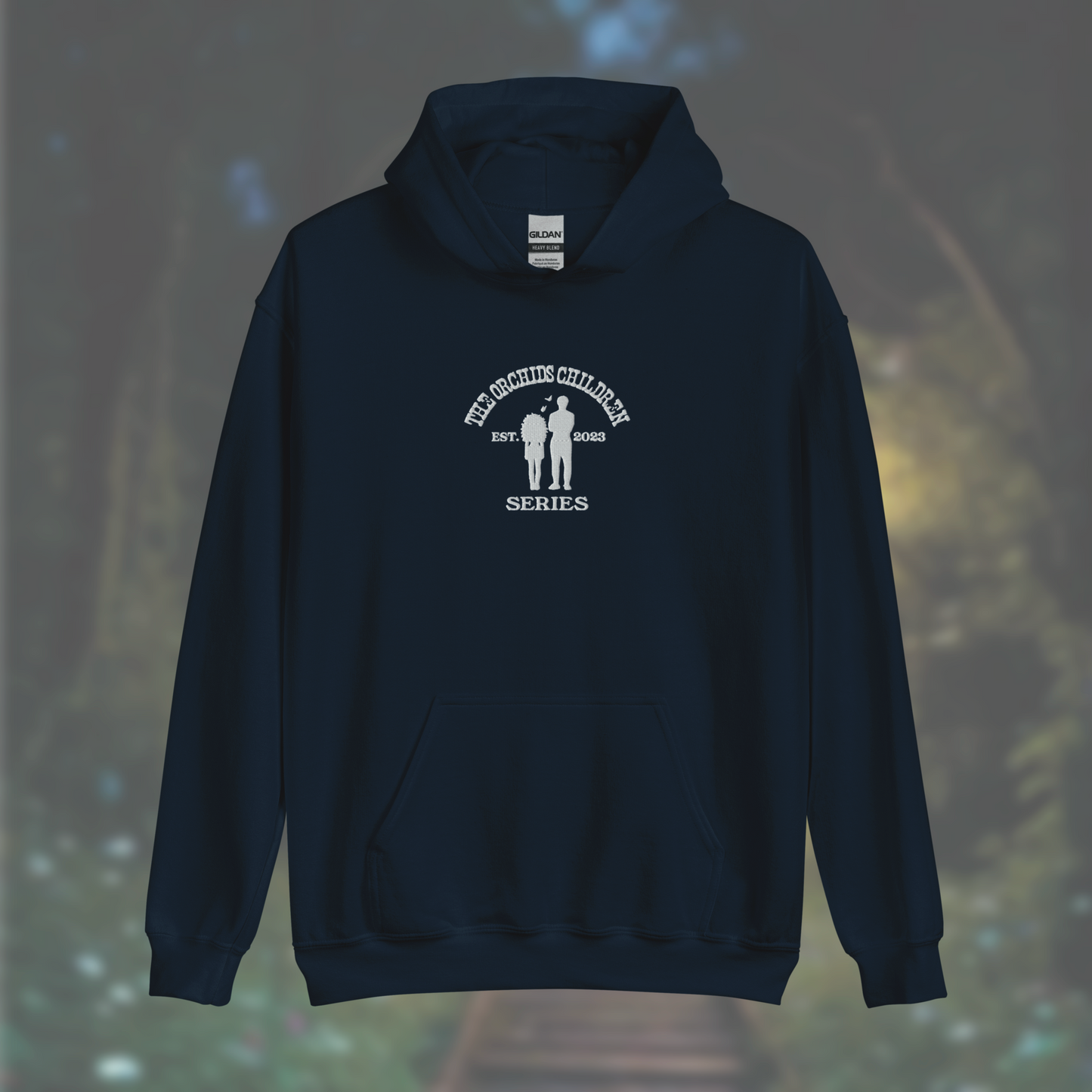 'The Orchid's Children' Series Hoodie (White Embroidery)