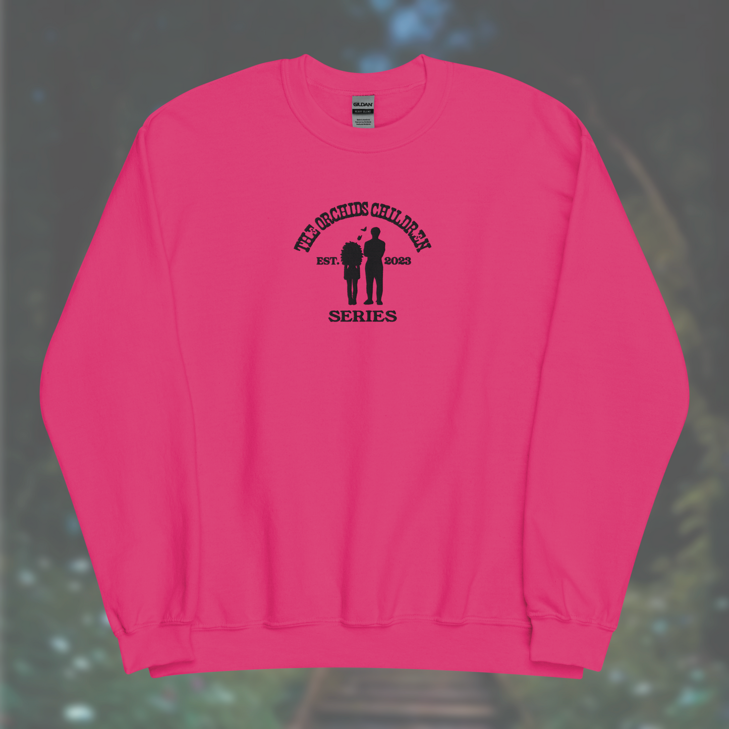 'The Orchid's Children' Series Sweatshirt (Black Embroidery)