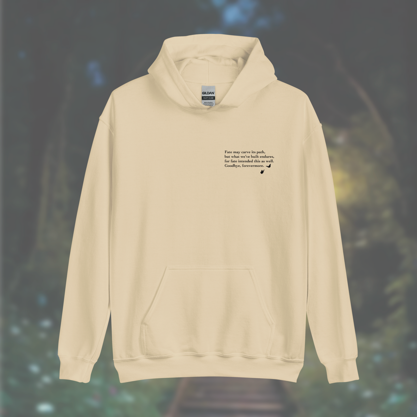 'Poem' Hoodie (Black Print)