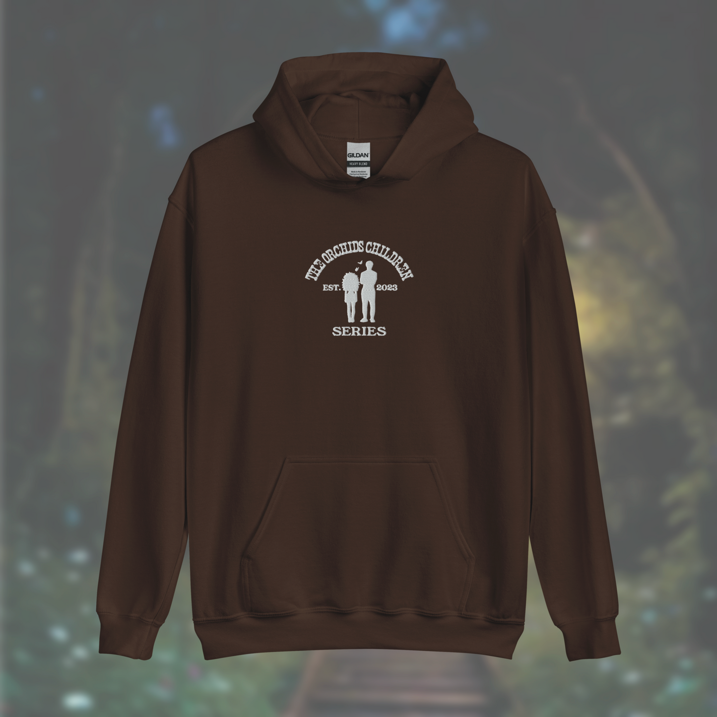 'The Orchid's Children' Series Hoodie (White Embroidery)