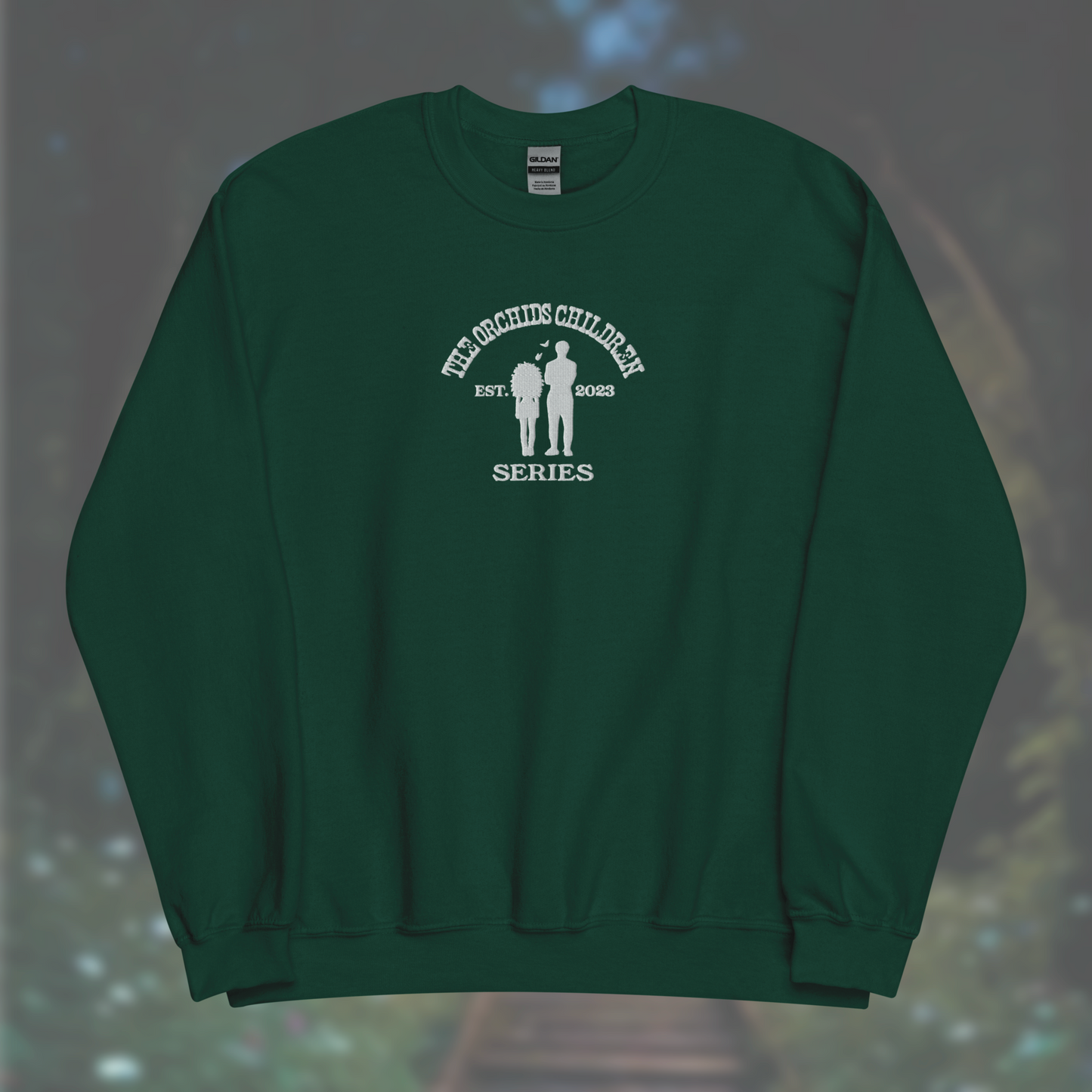 'The Orchid's Children' Series Sweatshirt (White Embroidery)