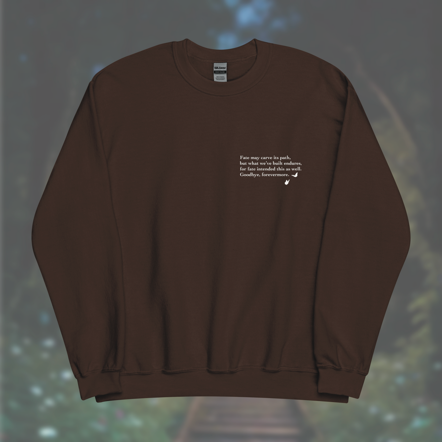 'Poem' Sweatshirt (White Print)