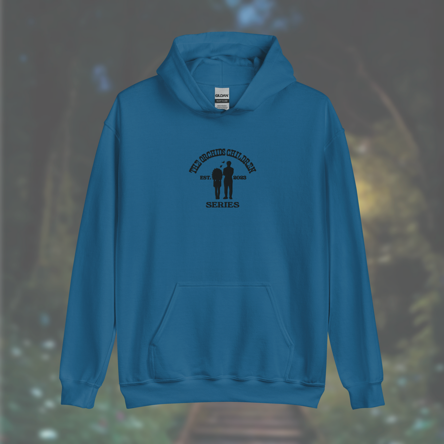 'The Orchid's Children' Series Hoodie (Black Embroidery)