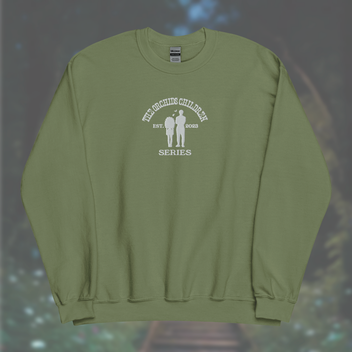 'The Orchid's Children' Series Sweatshirt (White Embroidery)