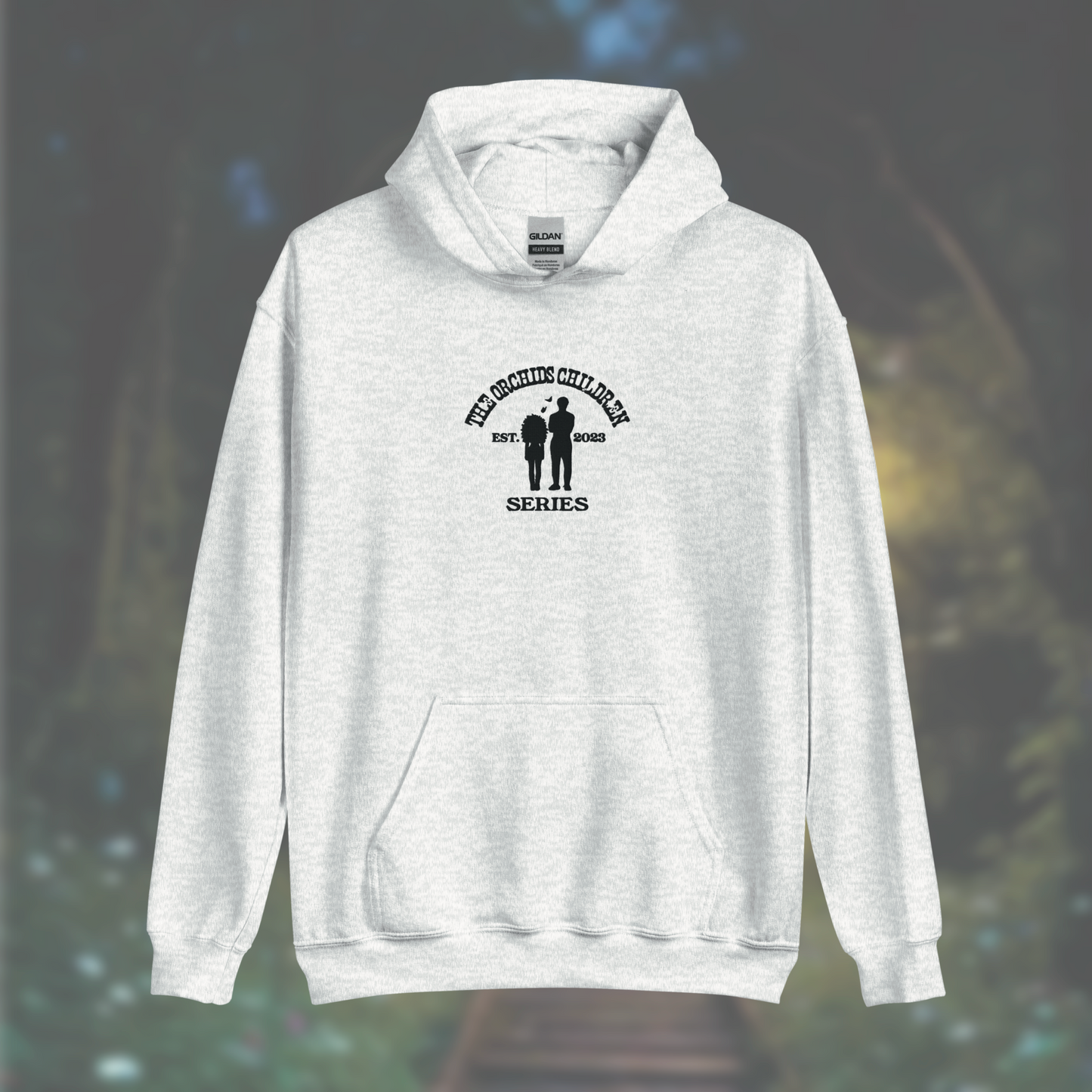 'The Orchid's Children' Series Hoodie (Black Embroidery)