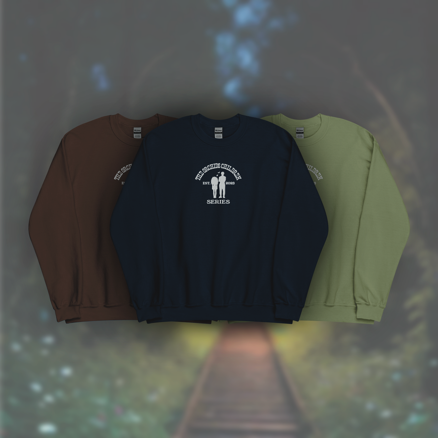 'The Orchid's Children' Series Sweatshirt (White Embroidery)