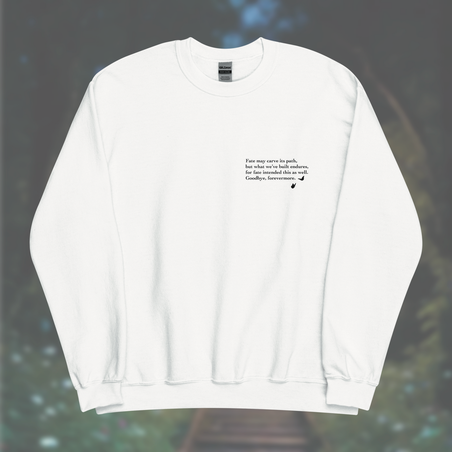 'Poem' Sweatshirt (Black Print)