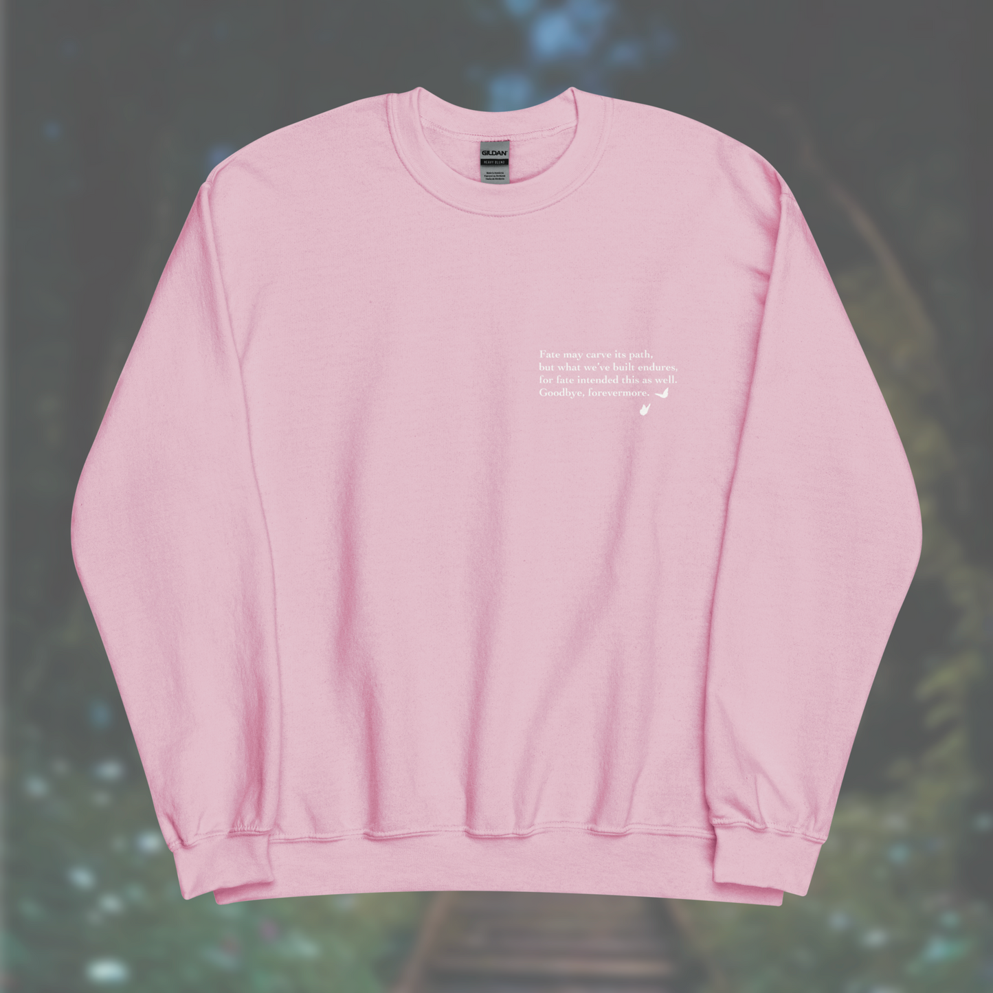 'Poem' Sweatshirt (White Print)