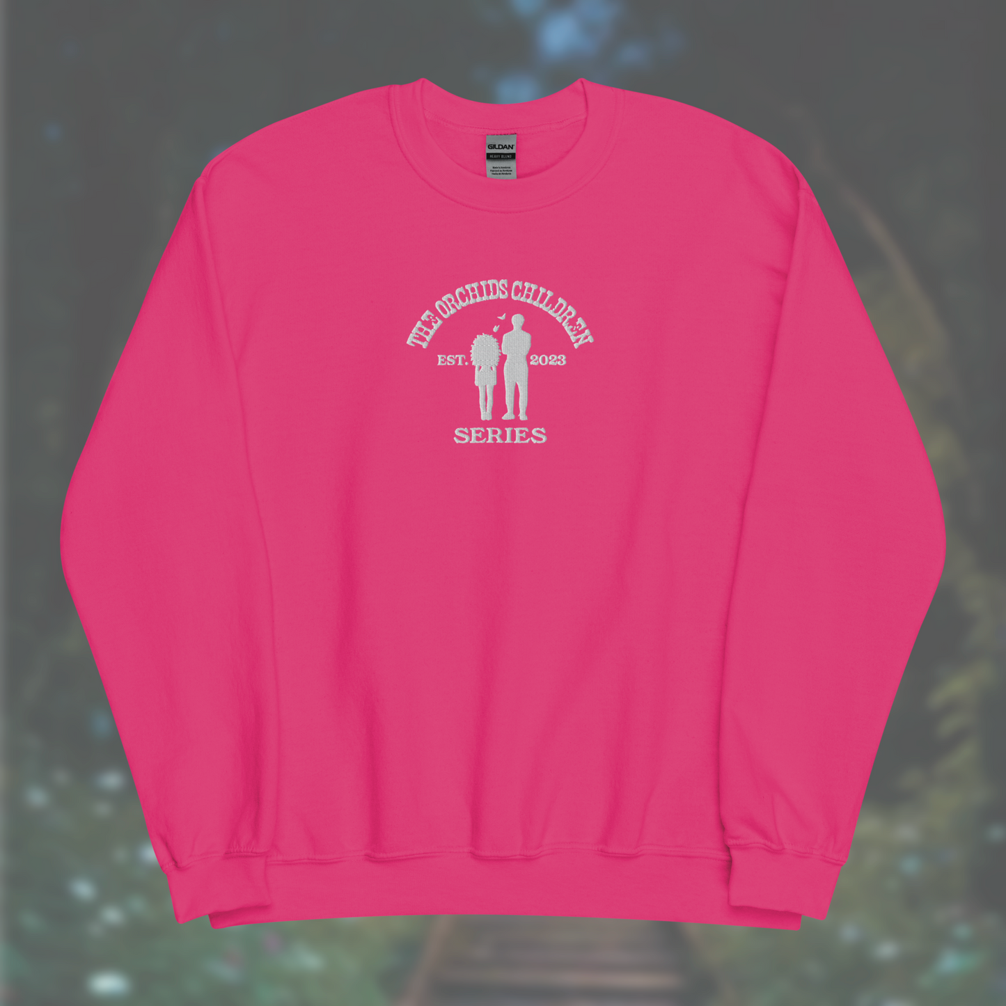 'The Orchid's Children' Series Sweatshirt (White Embroidery)