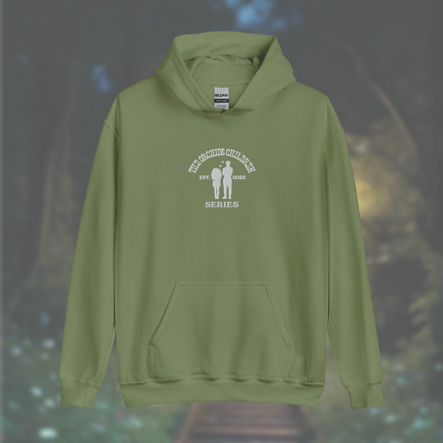 'The Orchid's Children' Series Hoodie (White Embroidery)