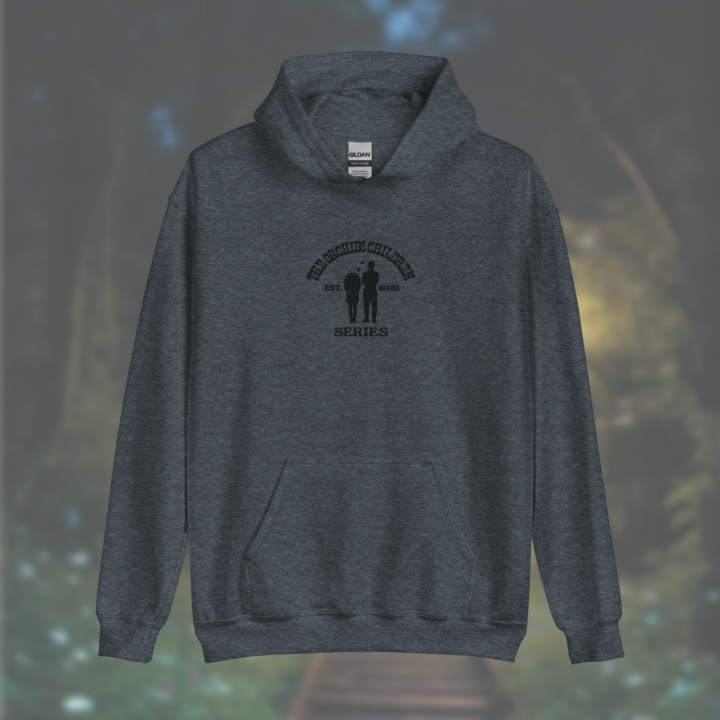'The Orchid's Children' Series Hoodie (Black Embroidery)