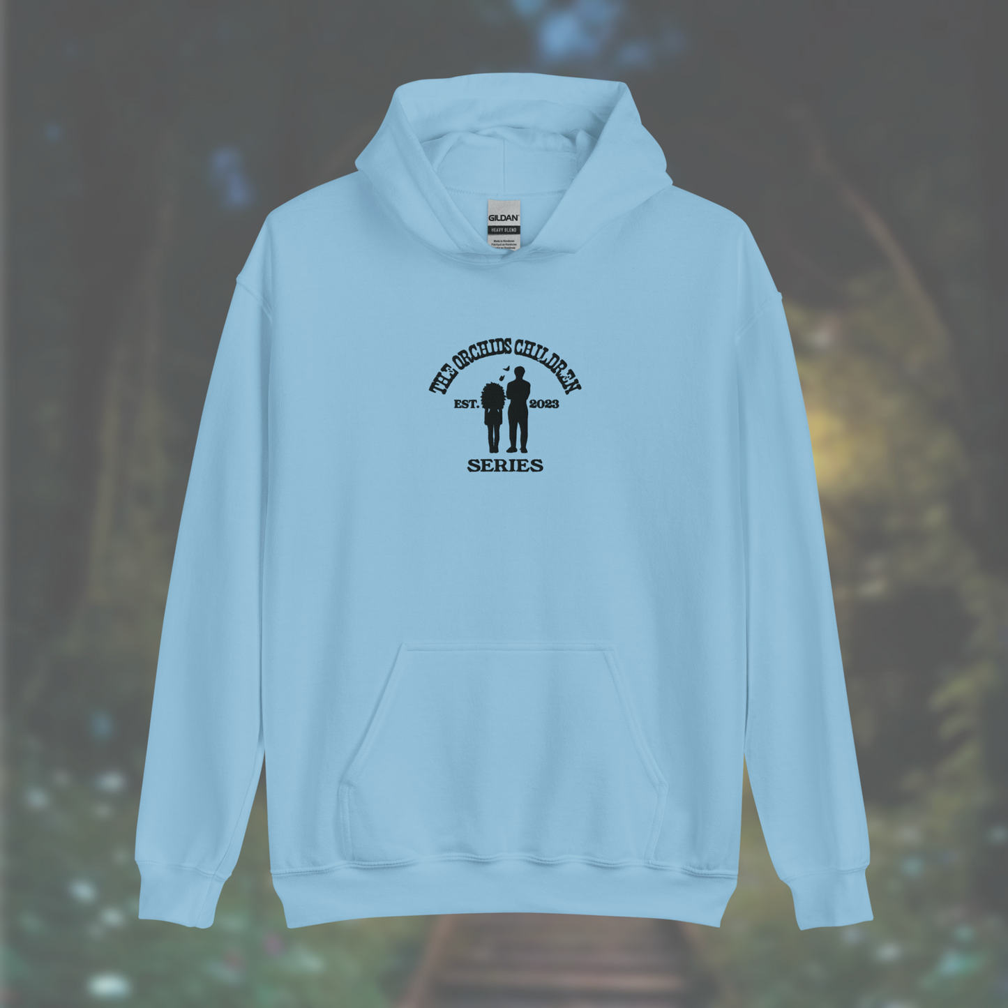 'The Orchid's Children' Series Hoodie (Black Embroidery)