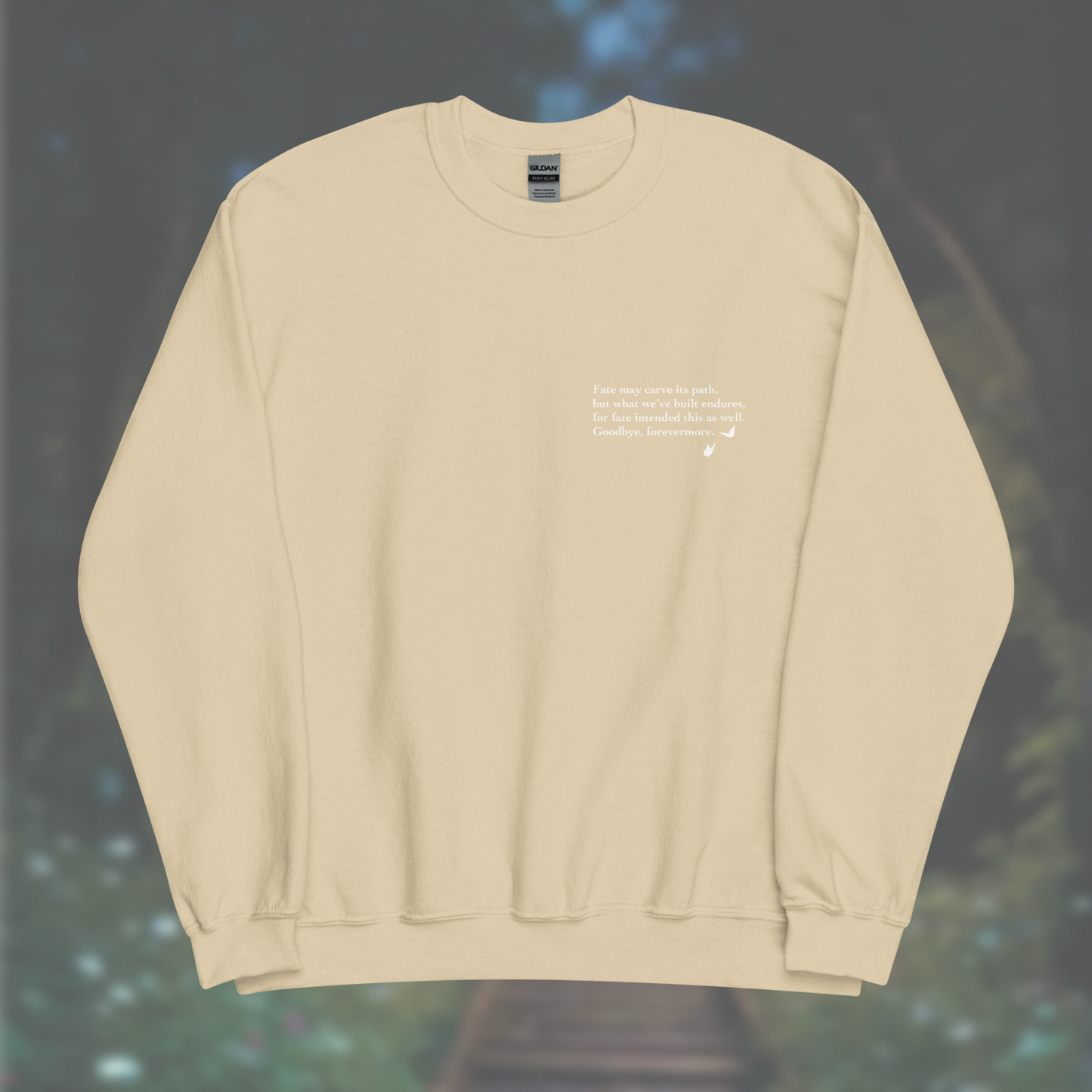 'Poem' Sweatshirt (White Print)