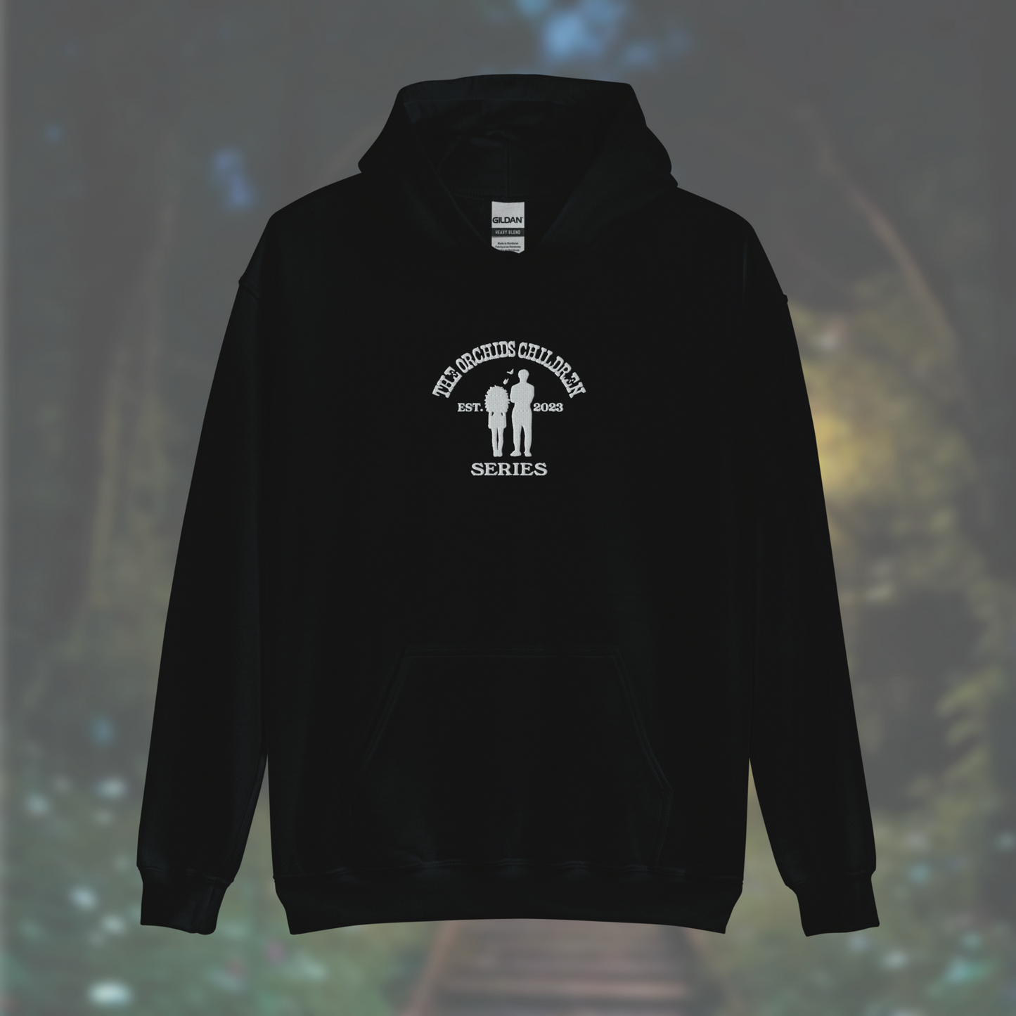 'The Orchid's Children' Series Hoodie (White Embroidery)