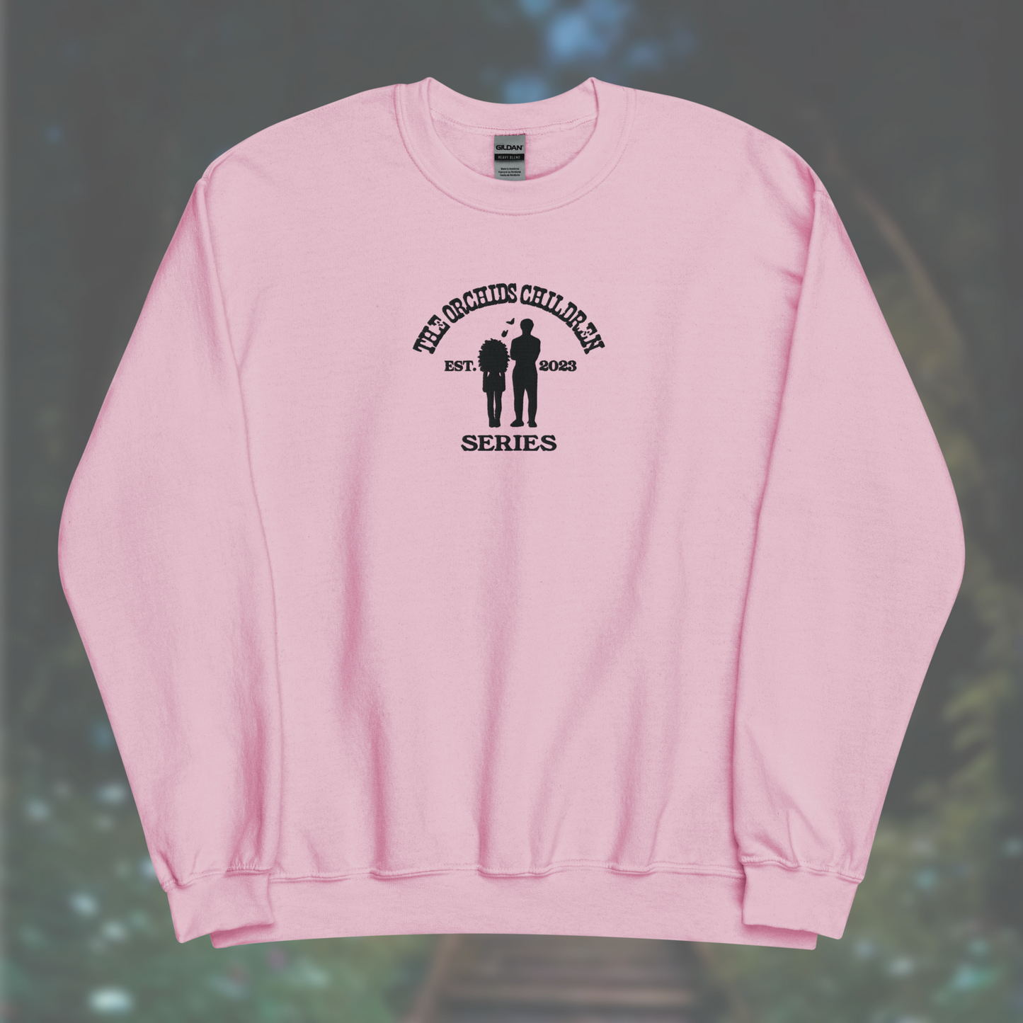 'The Orchid's Children' Series Sweatshirt (Black Embroidery)