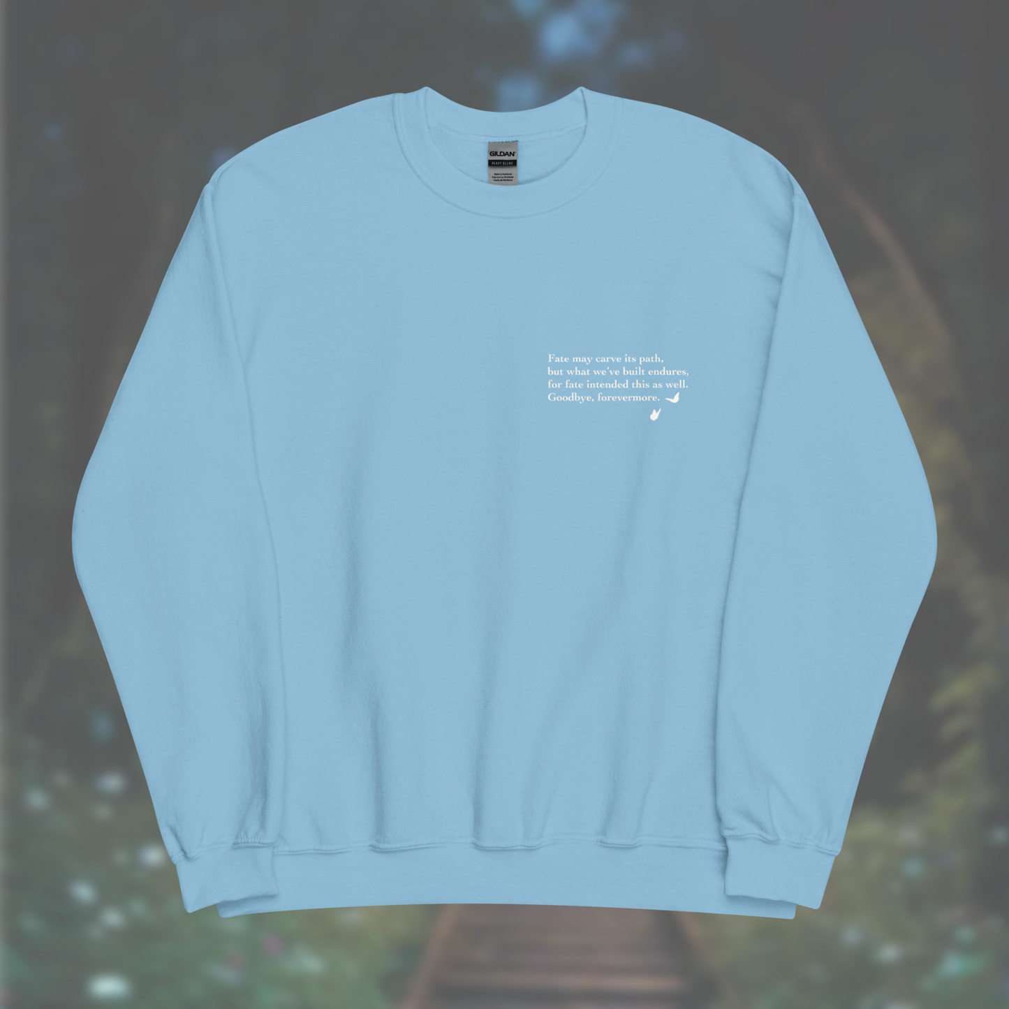 'Poem' Sweatshirt (White Print)