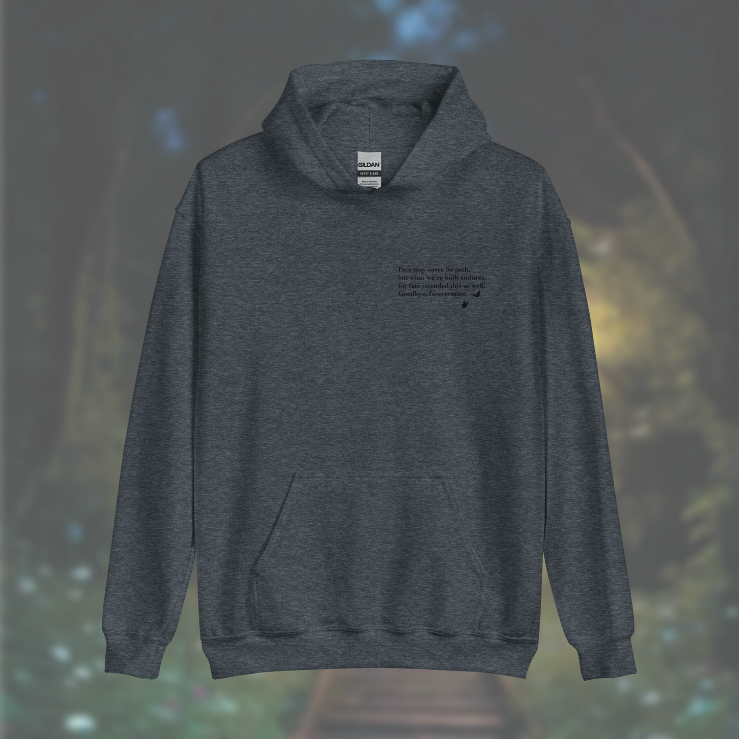 'Poem' Hoodie (Black Print)