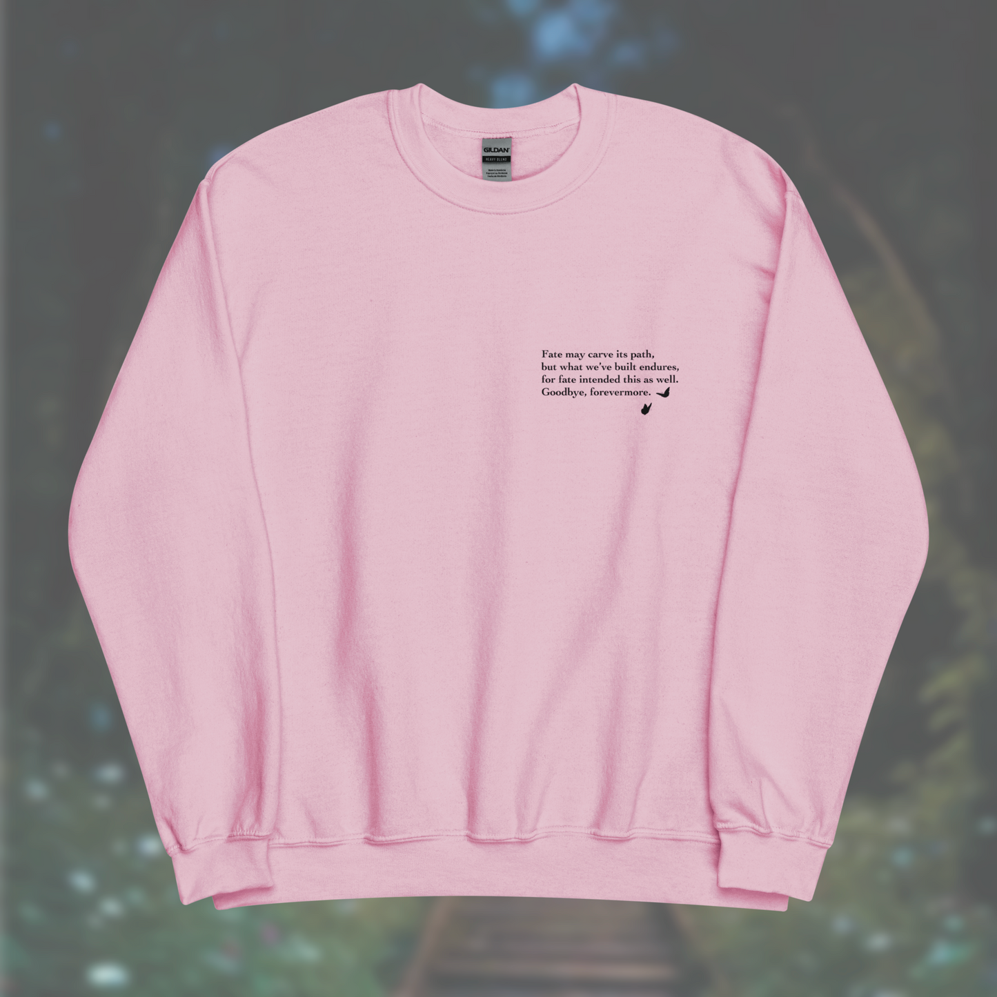 'Poem' Sweatshirt (Black Print)