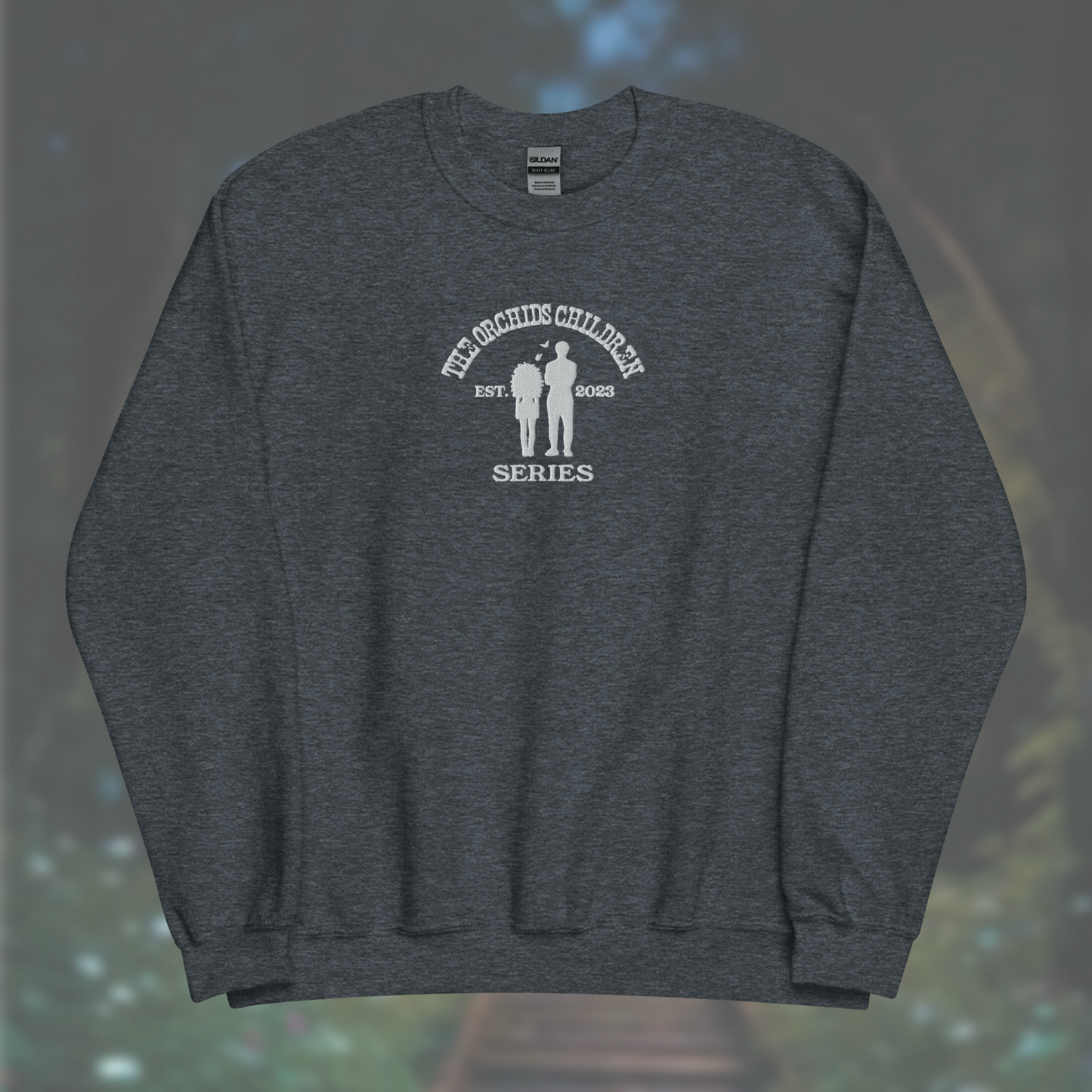'The Orchid's Children' Series Sweatshirt (White Embroidery)