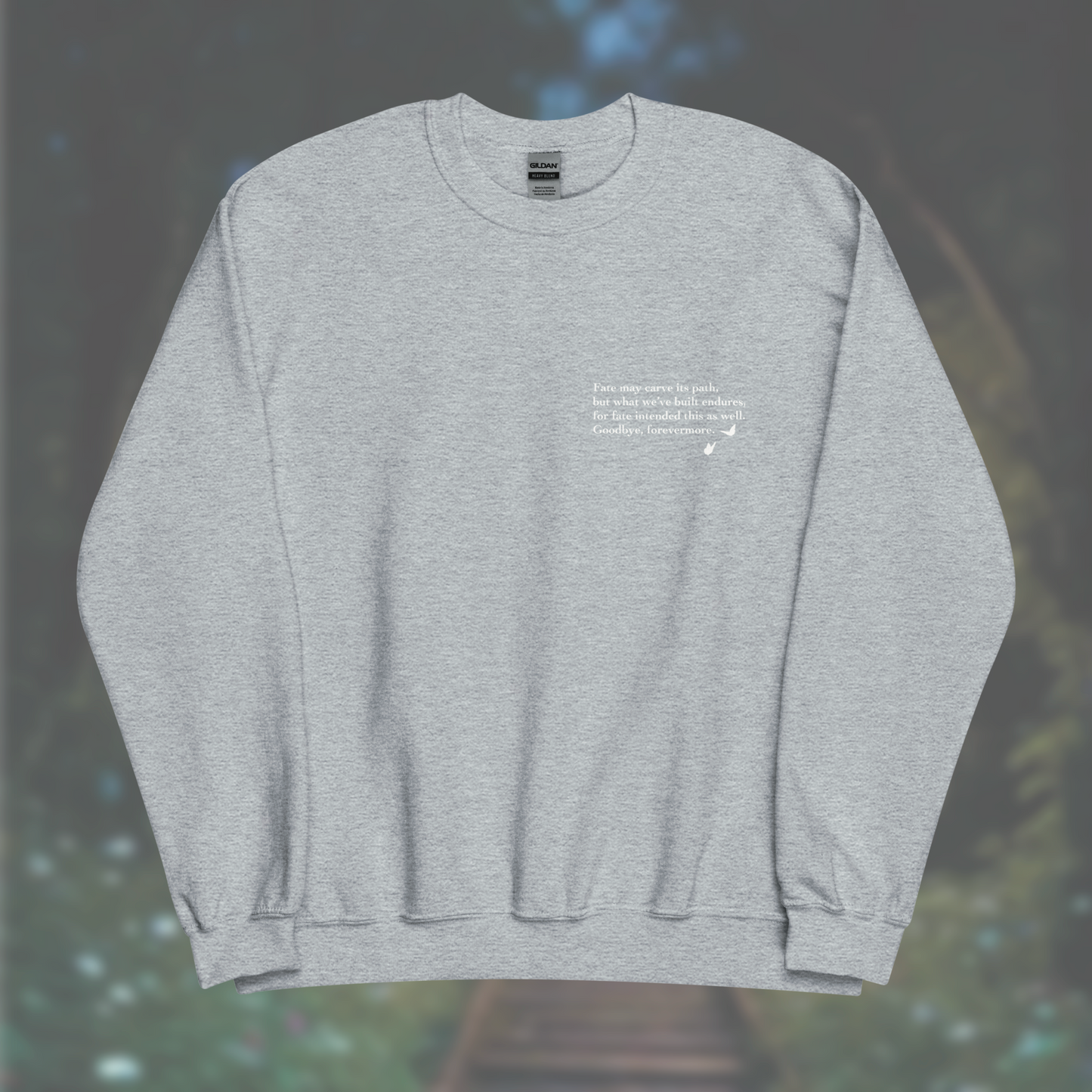 'Poem' Sweatshirt (White Print)
