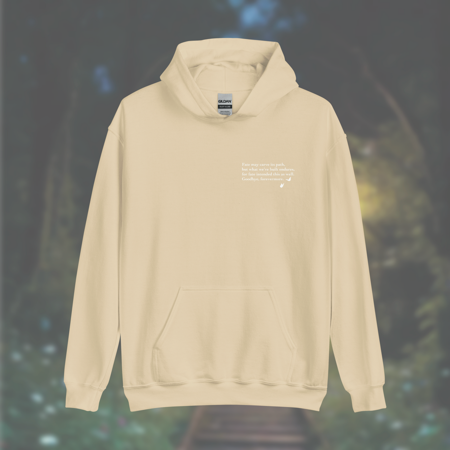 'Poem' Hoodie (White Print)