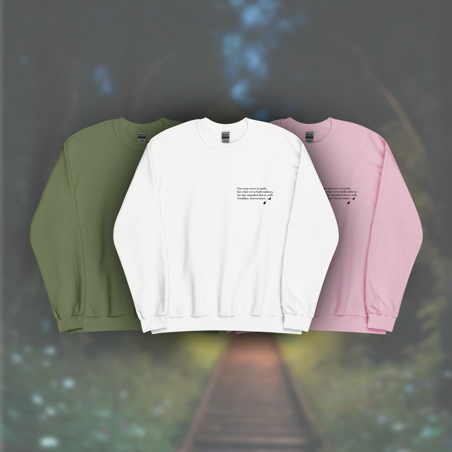 'Poem' Sweatshirt (Black Print)