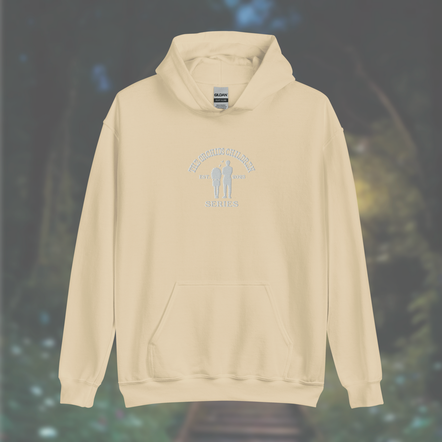 'The Orchid's Children' Series Hoodie (White Embroidery)