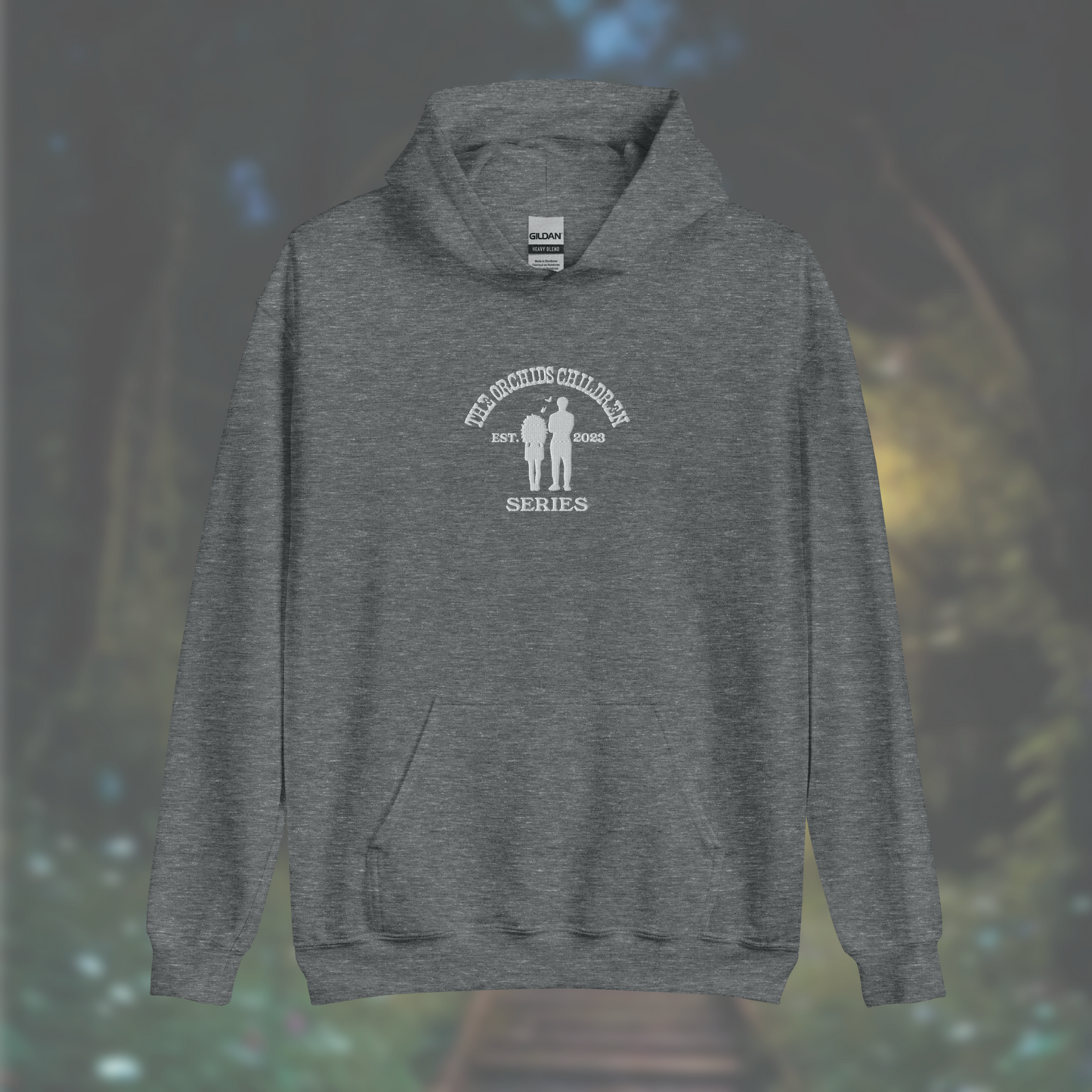 'The Orchid's Children' Series Hoodie (White Embroidery)