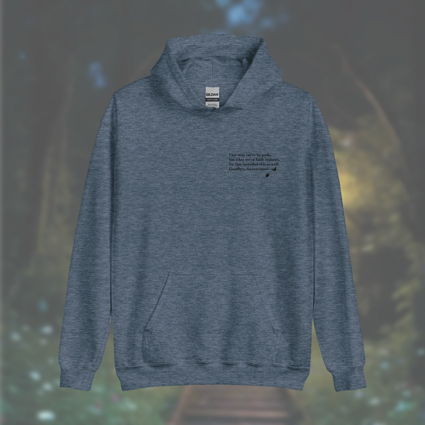 'Poem' Hoodie (Black Print)