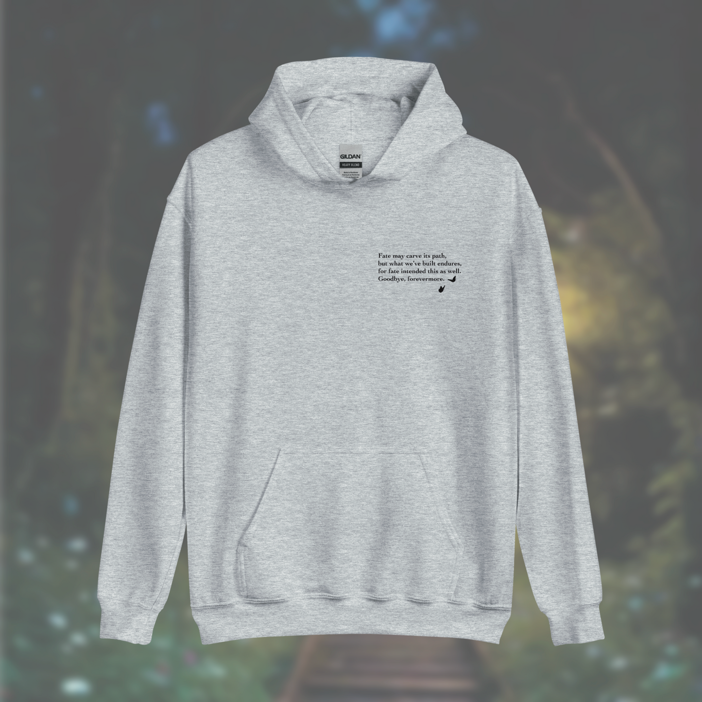 'Poem' Hoodie (Black Print)