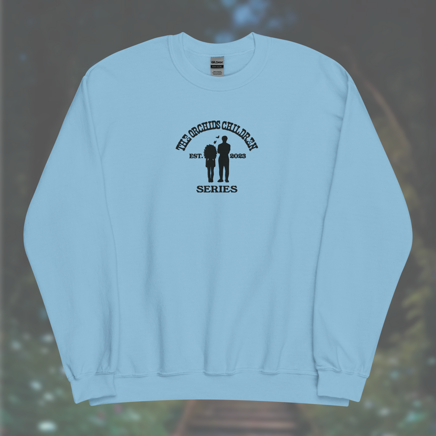 'The Orchid's Children' Series Sweatshirt (Black Embroidery)