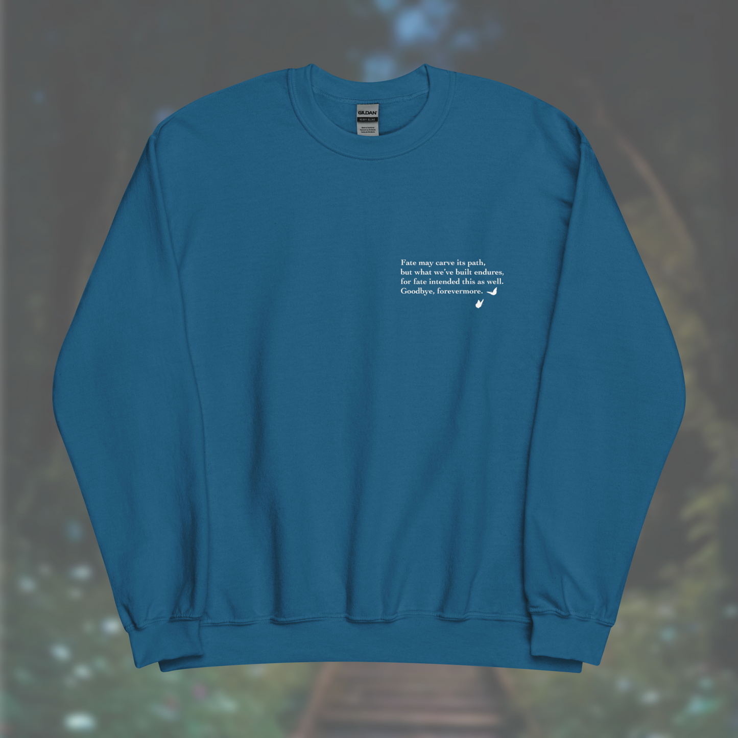 'Poem' Sweatshirt (White Print)