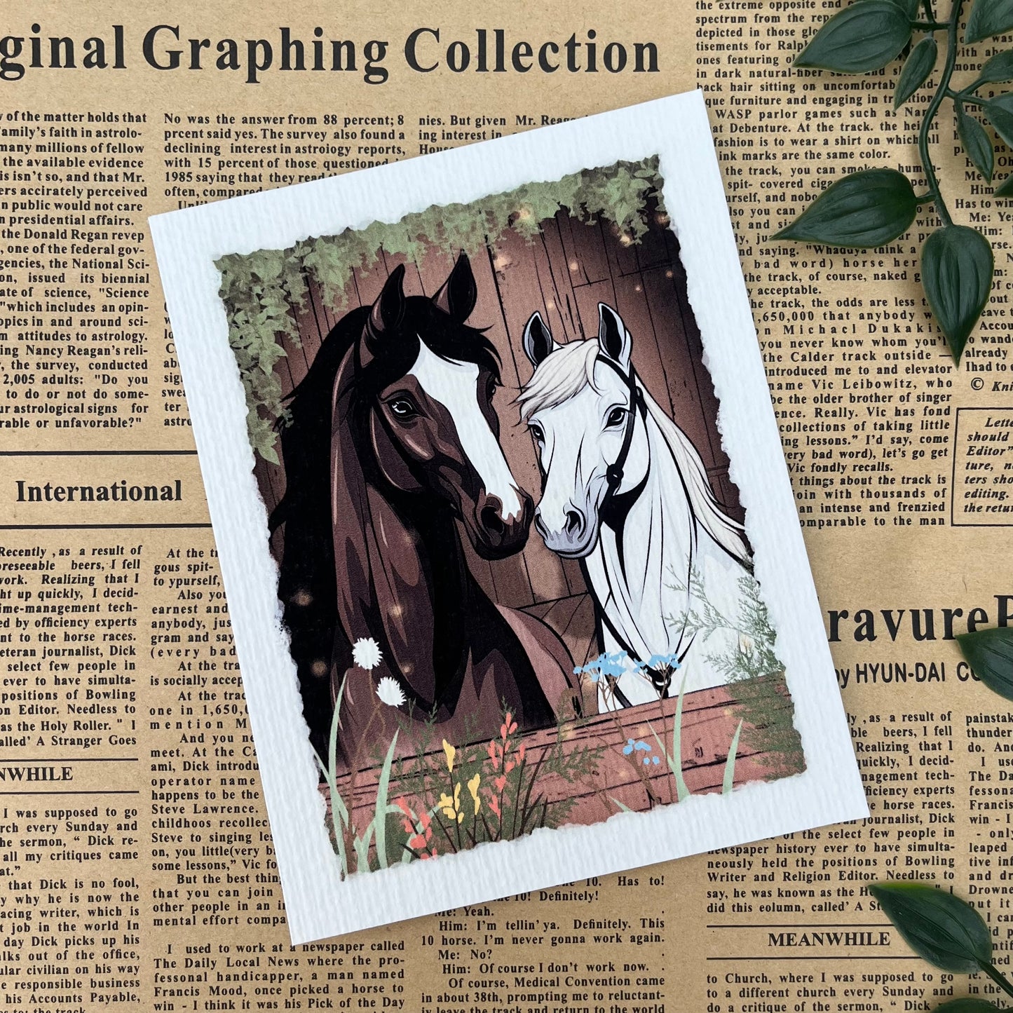 ‘Bandit & Milkshake’ Art Print