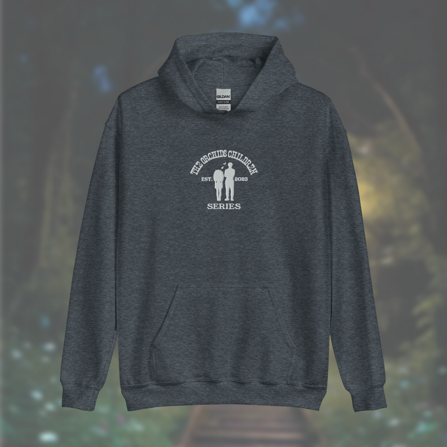 'The Orchid's Children' Series Hoodie (White Embroidery)
