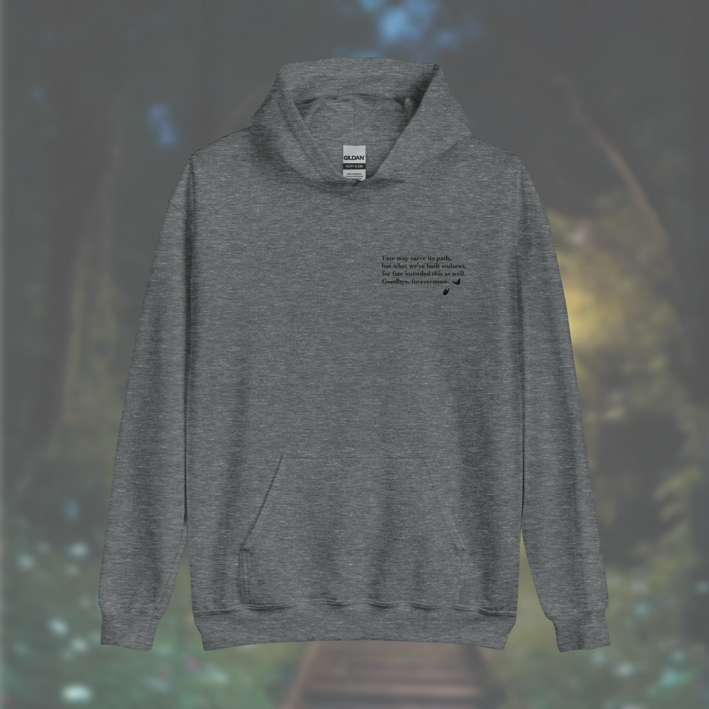 'Poem' Hoodie (Black Print)