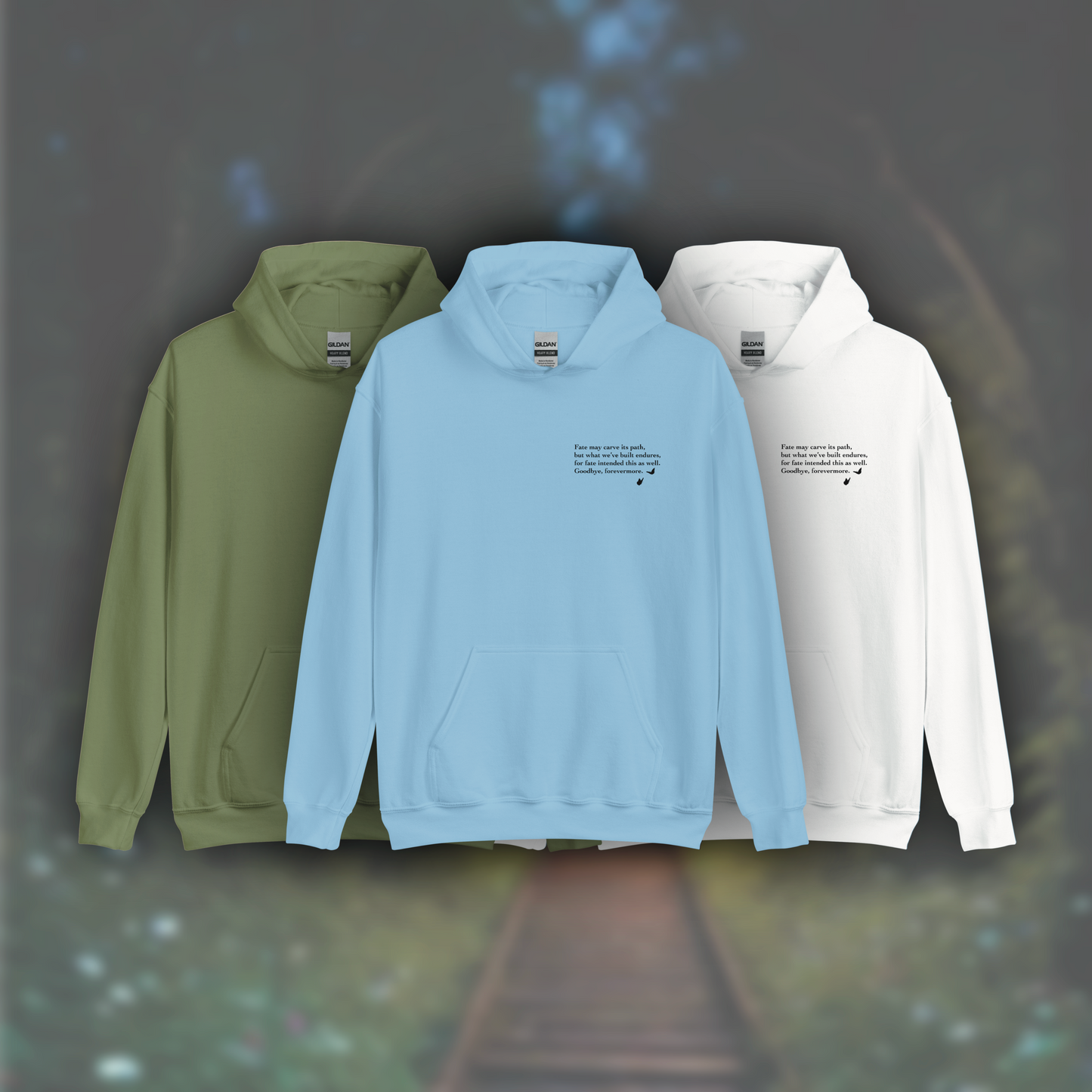 'Poem' Hoodie (Black Print)
