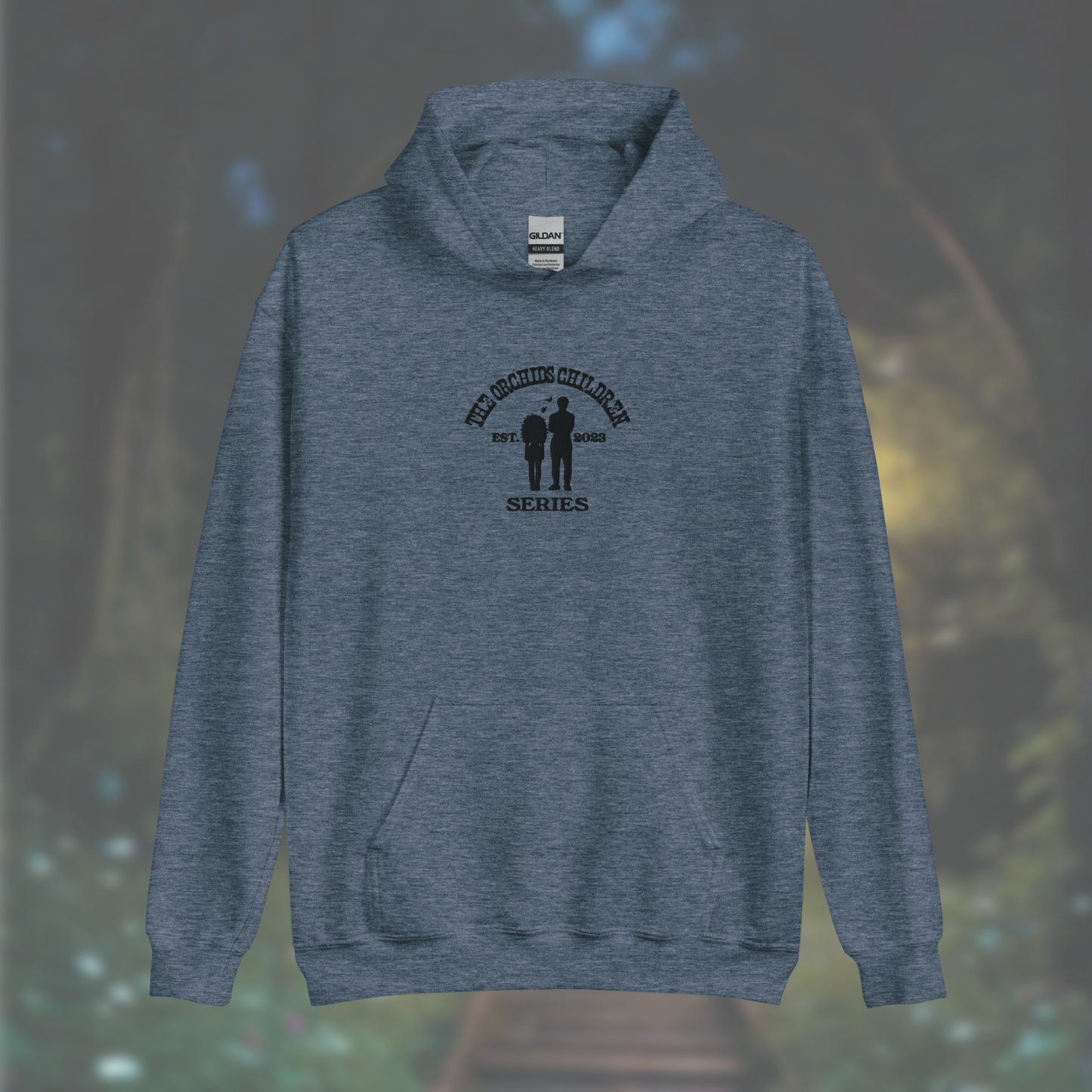 'The Orchid's Children' Series Hoodie (Black Embroidery)