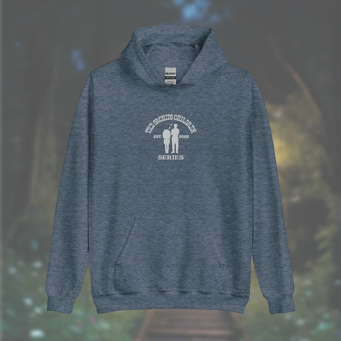 'The Orchid's Children' Series Hoodie (White Embroidery)