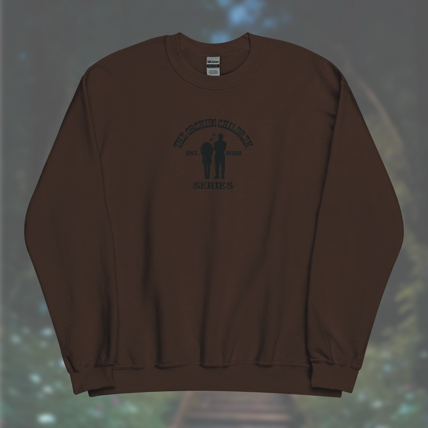 'The Orchid's Children' Series Sweatshirt (Black Embroidery)