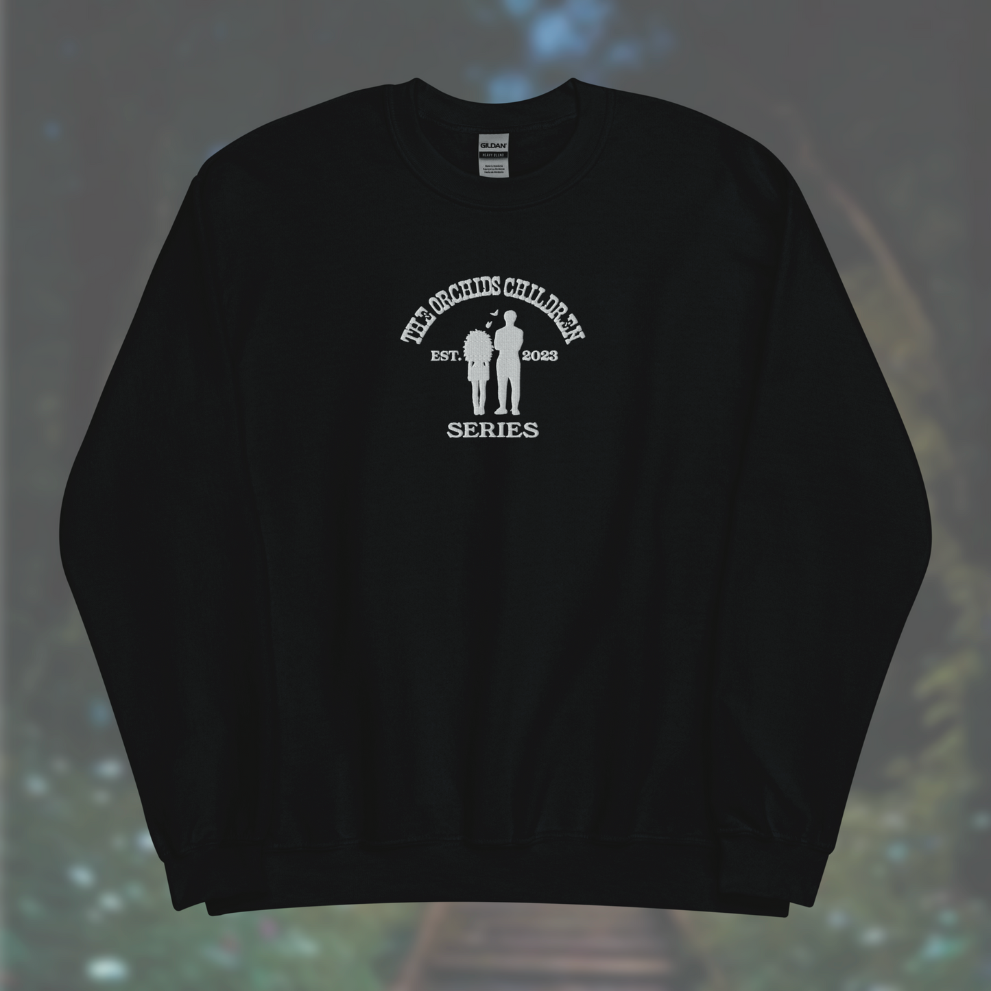'The Orchid's Children' Series Sweatshirt (White Embroidery)