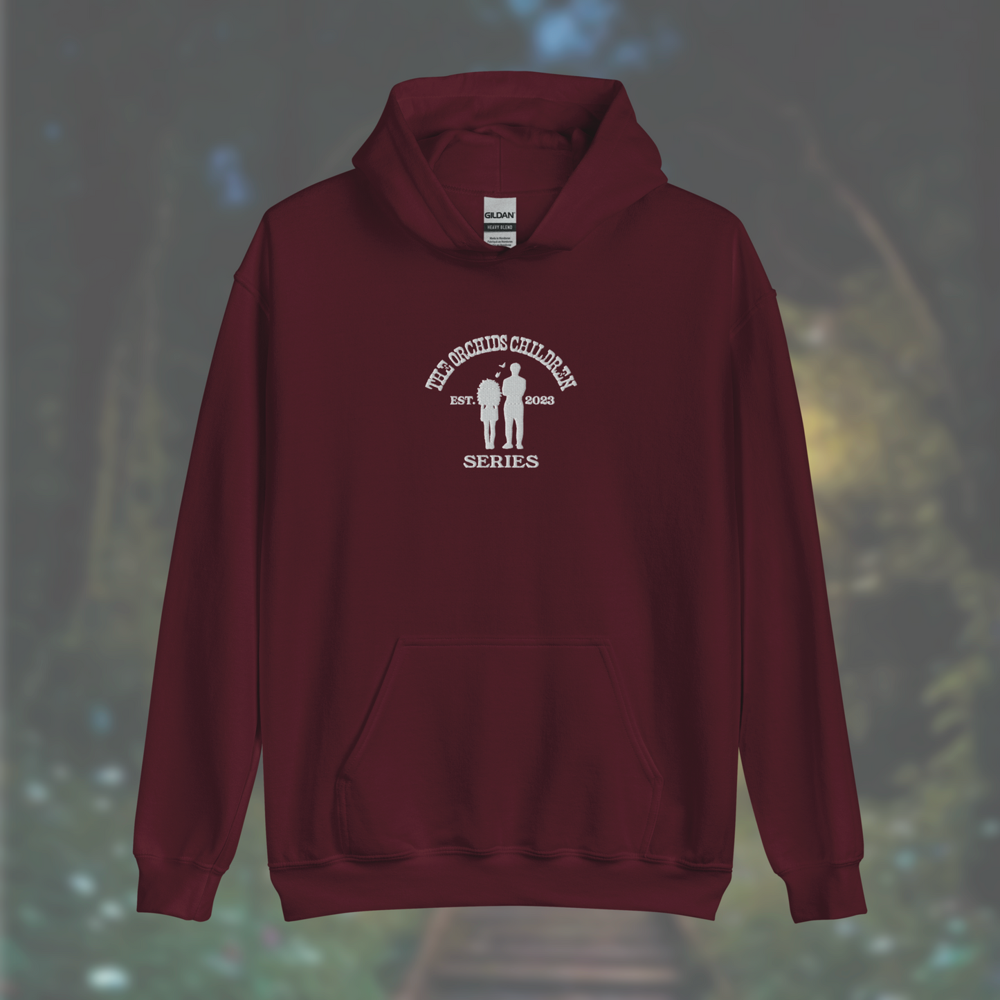 'The Orchid's Children' Series Hoodie (White Embroidery)