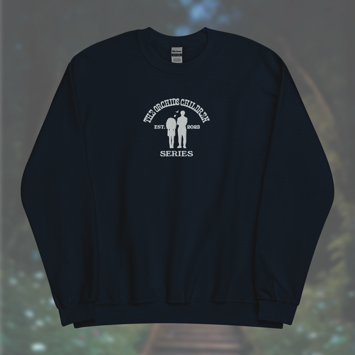 'The Orchid's Children' Series Sweatshirt (White Embroidery)