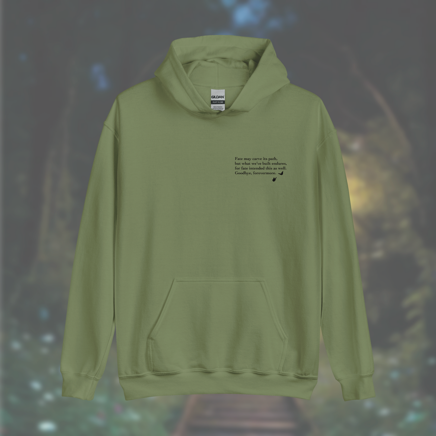'Poem' Hoodie (Black Print)