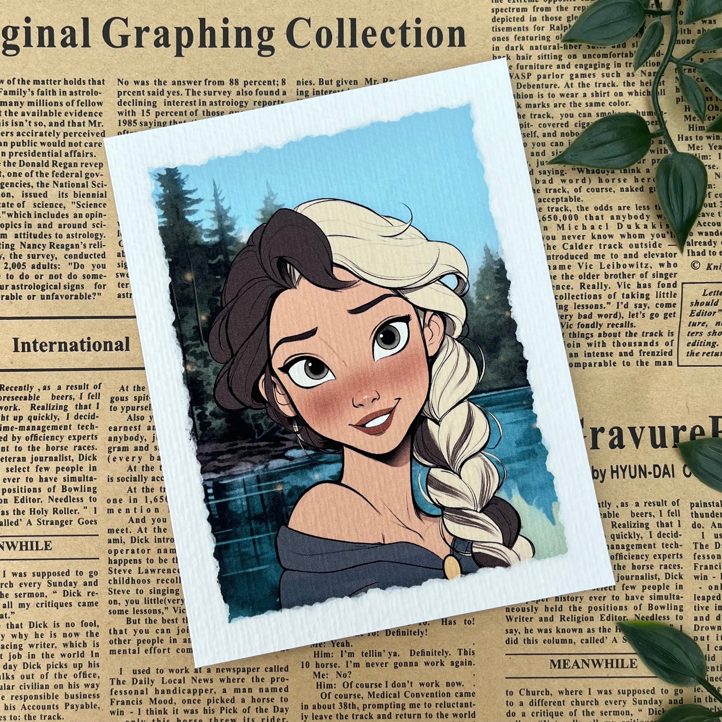 ‘Braidmark’ Art Print