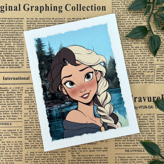 ‘Braidmark’ Art Print