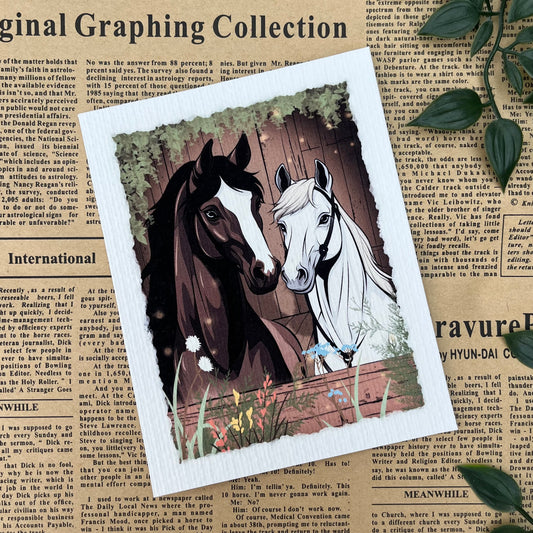 ‘Bandit & Milkshake’ Art Print